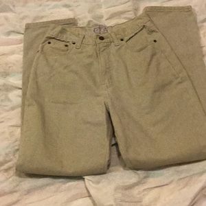 Abercrombie & Fitch vintage Womens Tan Jeans 5 pocket design straight leg 10